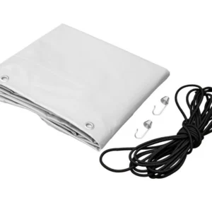 bâche plate grise pour remorque garden trailer 230 kipp