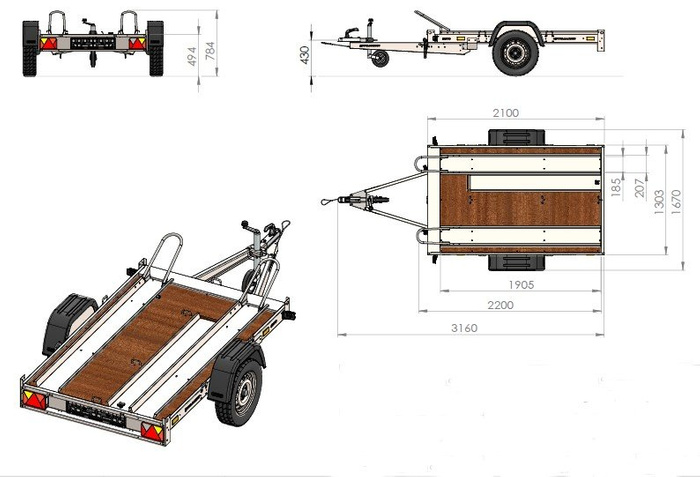 remorque moto 2 rails unitrailer moto 2 remorque moto 2 rails unitrailer moto 2