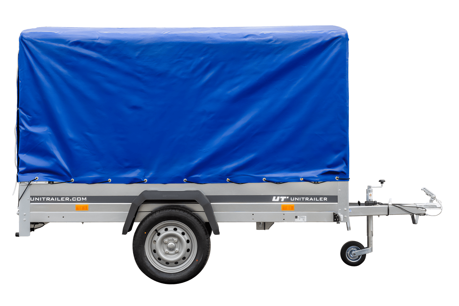gartenanhÄnger 230 kipp mit stÜtzrad, h 1100 rahmen und blauer abdeckung gartenanhÄnger 230 kipp mit stÜtzrad, h 1100 rahmen und blauer abdeckung